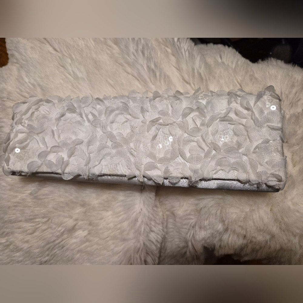 FIONI Women's Evening Clutch Sequin Floral Satin Dressy Bag